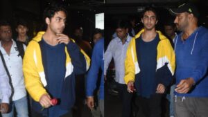 Aryan Khan accepts rose from fan, poses and greets admirers as he returns to Mumbai