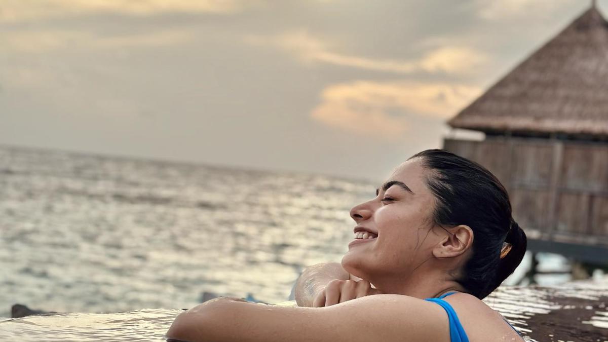 Water Baby" Rashmika Mandanna Is Having This Much Fun In Maldives.